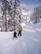 skiing in Cortina