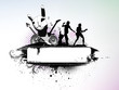 Rock music banner Rock music banner