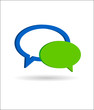 3d speech bubbles vector
