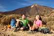 Happy Young Couple Hiking