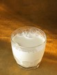Vaso de leche fresca