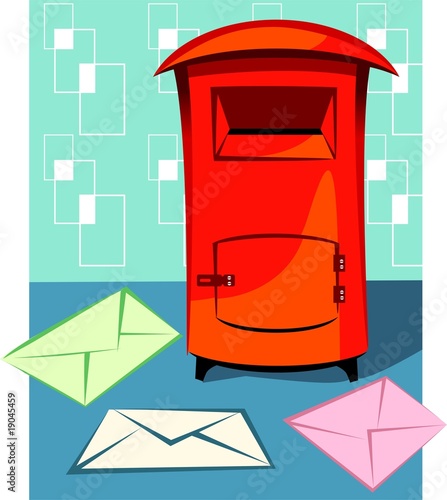 Illustration: Illustration of a envelopes for mail Illustration of a envelopes for mail