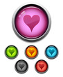 Heart button icon