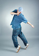 hip-hop style dancer posing