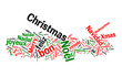 Merry christmas, words cloud