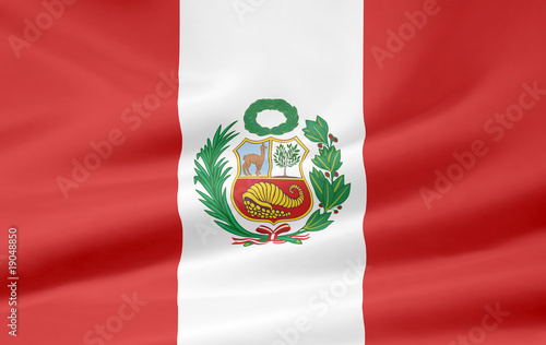 Illustration: Peruanische Flagge Peruanische Flagge