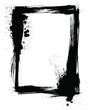 Modern Funky Vector frame on white