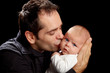 Vather and son, happy together
