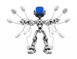 Blue Screen Robot, Mouse Control Front