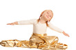 Little girl flying