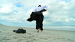 Businessman on the Beach
