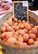 Fresh eggs in a French marketplace Fresh eggs in a French marketplace