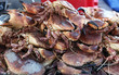 Crabs in marché des Lices, Rennes, France - seafood background Crabs in marché des Lices, Rennes, France - seafood background