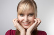 Young attractive girl smiling