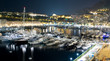 Monte Carlo port at night landscape
