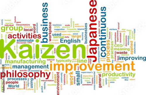 Illustration: Kaizen word cloud Kaizen word cloud