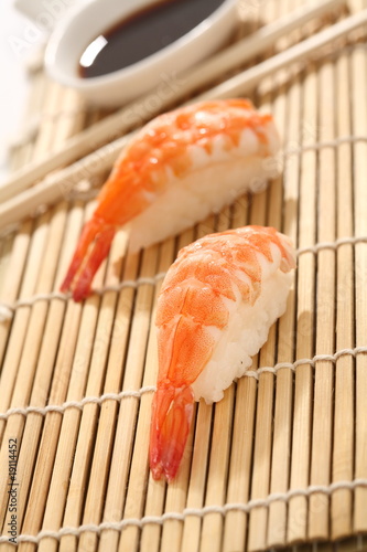 sushi nigiri garnele sushi nigiri garnele