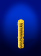 Stack of pound coins