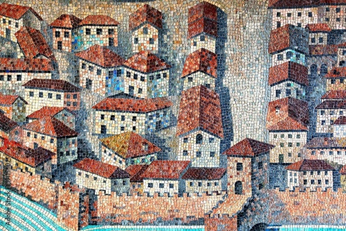 Alstadt Mittelalter, Mosaik, Scoula Silimbergo, Italia Alstadt Mittelalter, Mosaik, Scoula Silimbergo, Italia