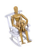 Parent and child in rocking chair