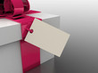 detail gift with note paper detail gift with note paper