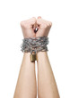 Chained hands