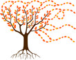 Arbre (Vent Automne Saisons Feuilles Tempête Dessin Vecteur)