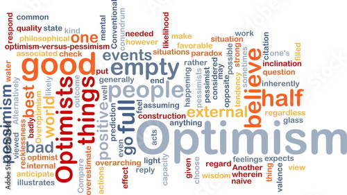 Illustration: Optimism word cloud Optimism word cloud