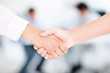 Business hand shake deal