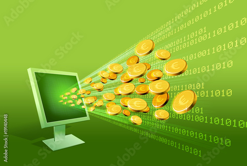 Illustration: Digital money Digital money