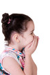 Surprised (or laughing) little girl