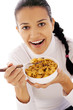 eating cornflakes