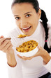 eating cornflakes