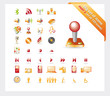 Big set of glossy vector icons: PART 3 - see parts 1 and 2