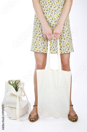 Photo: A Young Woman With Shopping Bags A Young Woman With Shopping Bags