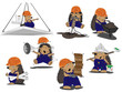 set of hedgehogs builders set of hedgehogs builders