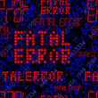 Error message. Seamless pattern with holographic effect