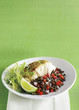 striped bass, lime butter and green lentil salad