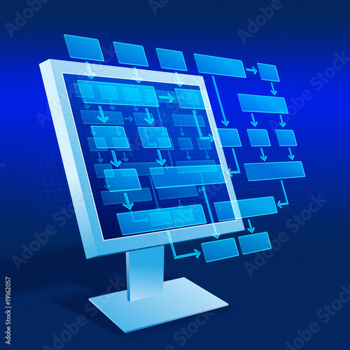 Illustration: Flow chart display Flow chart display