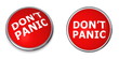 Red Don't Panic Button Red Don't Panic Button