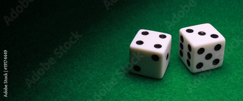 Photo: Wide Shot Pair of Dice Wide Shot Pair of Dice