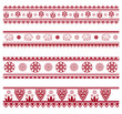 Set of henna painting inspired seamless border patterns Set of henna painting inspired seamless border patterns