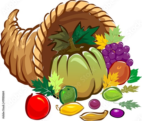 Illustration: Illustration of a basket of vegetables Illustration of a basket of vegetables
