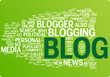 Blog word cloud illustration