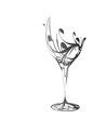 Photo en ligne au meilleur prix The stylized wine glass for fault