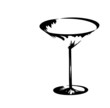 The stylized wine glass for fault The stylized wine glass for fault