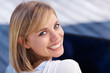Portrait of a happy young female
