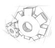Hand-drawn gears