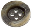 bouton couture corne fond blanc