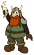 Wikinger, Zwerg, betrunken, Viking, Dwarf, drunk